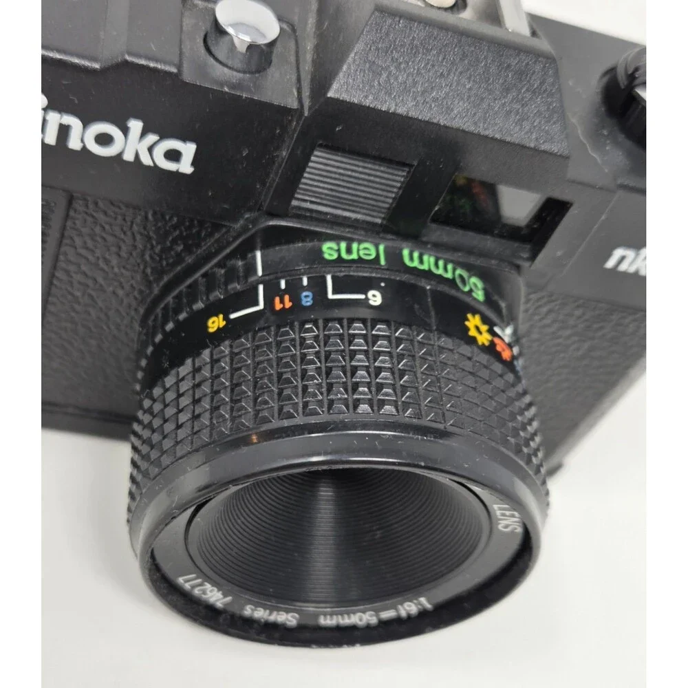 Ninoka NK-700 35mm Film Camera 50mm Lens w/ Case & Manual Parts Repair